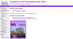 Desktop Screenshot of evangelische-kirche-kriftel.de